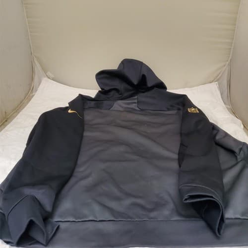 Nike Men's XXL NFL Therma-FIT Black Pullover Hoodie - Thumbnail 9