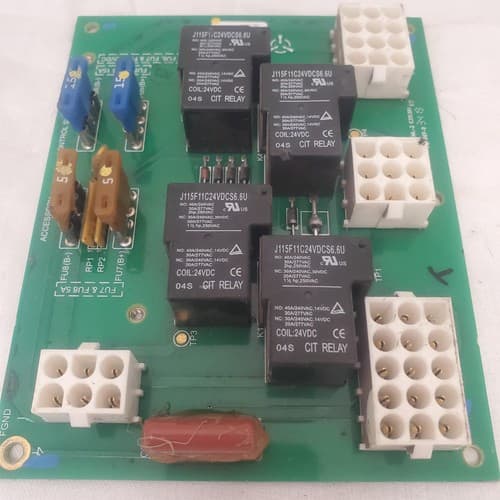 Control System Circuit Board with Relays and Connectors - Image 1