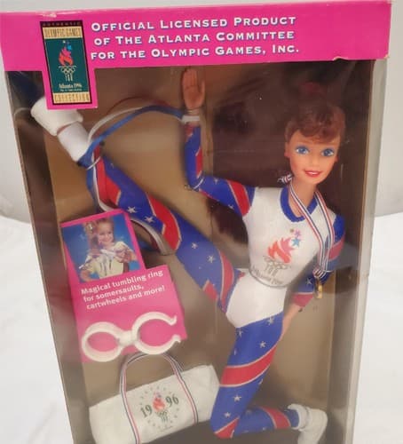 Barbie 1995- Olympic Gymnast Barbie Dolls - Thumbnail 3