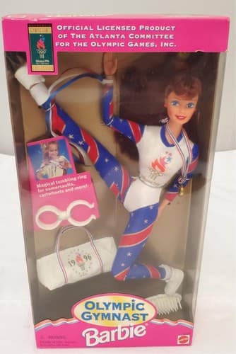 Barbie 1995- Olympic Gymnast Barbie Dolls - Thumbnail 4