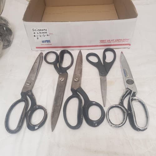 Lot of 5 Multi-Purpose Vintage Assorted Scissors - Image 1