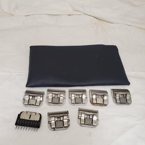 Lot of 8 Assorted Andis UltraEdge Pet Grooming Clipper Blade Set with Pouch - Thumbnail 4