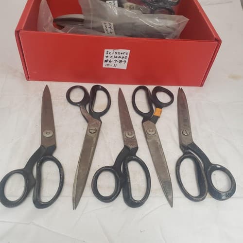 Lot of 5 Assorted Handle Pinking Scissors #11 - Thumbnail 4