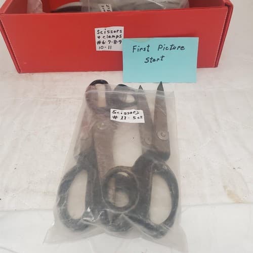 Lot of 5 Assorted Handle Pinking Scissors #11 - Thumbnail 2