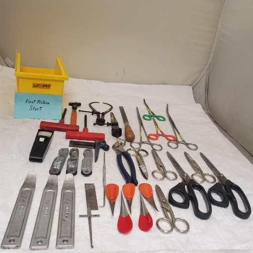 Mixed Lot Precision Hand Tools Scissors Forceps Caliper Pliers Scrapers LOT-547 - Image 1