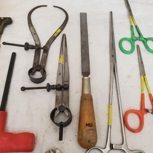 Mixed Lot Precision Hand Tools Scissors Forceps Caliper Pliers Scrapers LOT-547 - Thumbnail 14