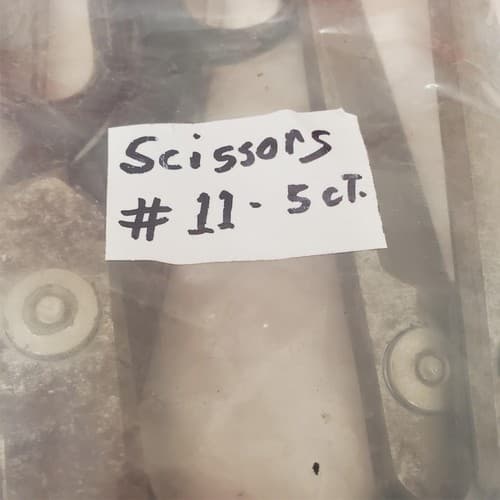 Lot of 5 Assorted Handle Pinking Scissors #11 - Thumbnail 3