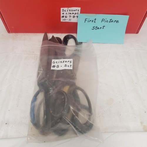 Lot of 5 Upholstery Tailor Cutting Sewing Shears Scissors #8 - Thumbnail 2