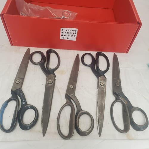Lot of 5 Upholstery Tailor Cutting Sewing Shears Scissors #8 - Thumbnail 4