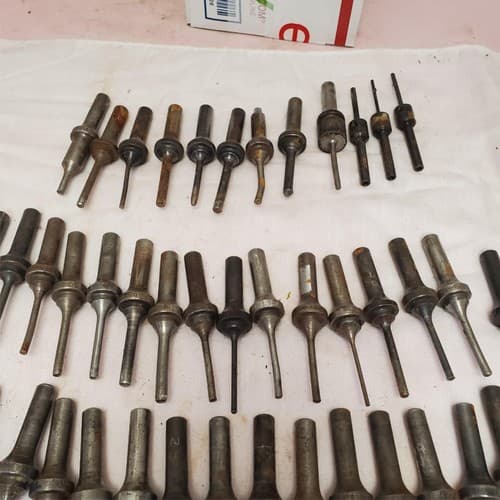 Lot of Assorted Rivet Gun Snaps Bit Knock Out Punch LOT-951 - Thumbnail 6