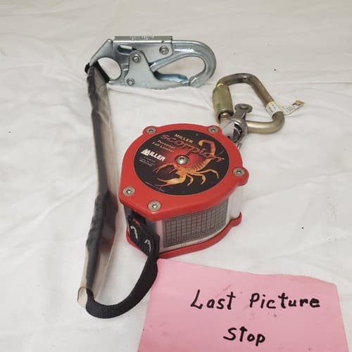 Miller Scorpion PFL-4-Z7 9FT With Steel Twist-Lock Carabiner & Swivel Shackle - Thumbnail 9