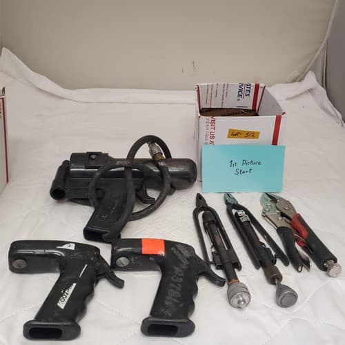 Lot of 6 Vintage Pliers, Impact Wrenches Auto Repair Tools LOT- 512 - Image 1