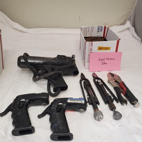 Lot of 6 Vintage Pliers, Impact Wrenches Auto Repair Tools LOT- 512 - Thumbnail 9