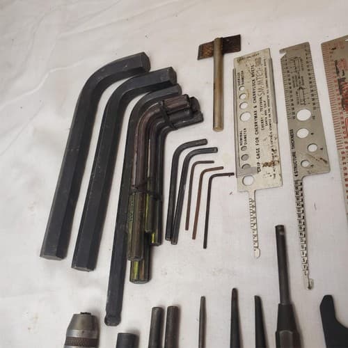 Lot of 34 Mixed Aircraft & Machinist Hex Keys, Punches, Gauges Tools LOT-272 - Thumbnail 8