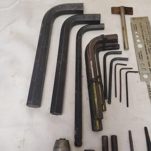Lot of 34 Mixed Aircraft & Machinist Hex Keys, Punches, Gauges Tools LOT-272 - Thumbnail 6