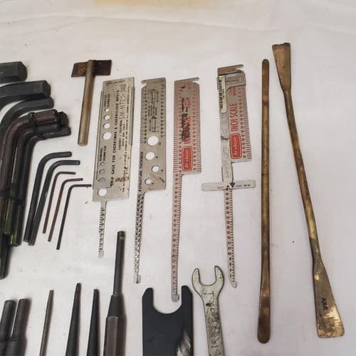 Lot of 34 Mixed Aircraft & Machinist Hex Keys, Punches, Gauges Tools LOT-272 - Thumbnail 9