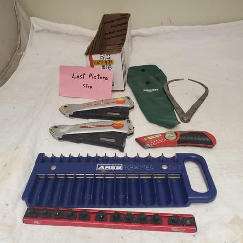 ARES Socket Organizer Tray Magnetic Socket Holder with Utility Knives LOT-421 - Thumbnail 10