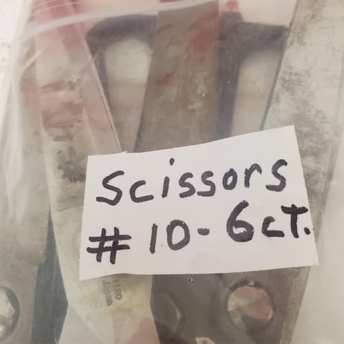 Lot of 6 Assorted Handle Pinking Scissors #10 - Thumbnail 3