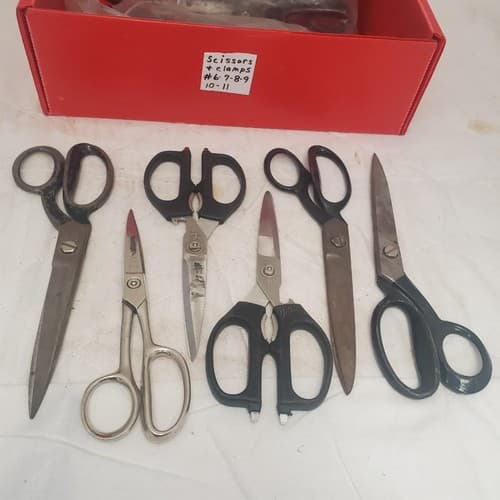 Lot of 6 Assorted Handle Pinking Scissors #10 - Thumbnail 4