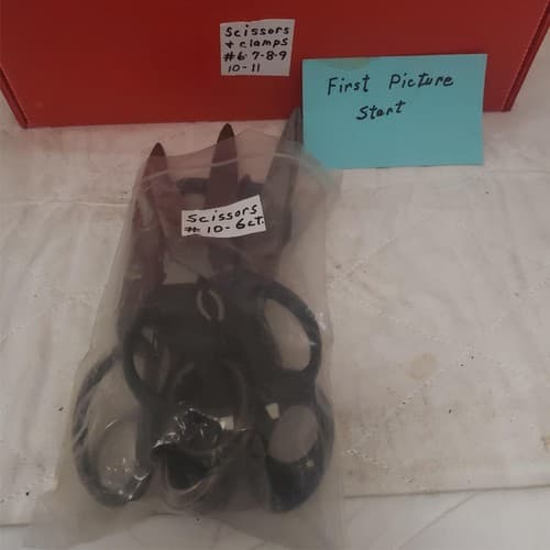 Lot of 6 Assorted Handle Pinking Scissors #10 - Thumbnail 2