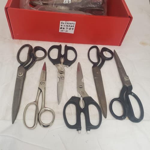 Lot of 6 Assorted Handle Pinking Scissors #10 - Thumbnail 5