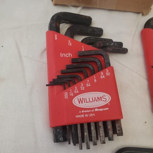 Lot of 33 Williams Short Hex Key Wrench Set LOT-601 - Thumbnail 3