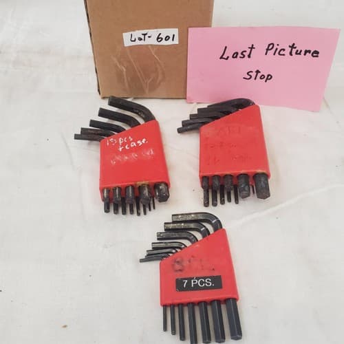 Lot of 33 Williams Short Hex Key Wrench Set LOT-601 - Thumbnail 6