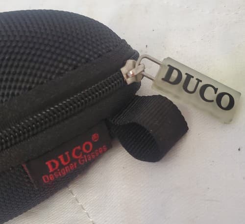 DUCO Designer Glasses Hard Case Zipper Protective Eyewear Storage Box - Thumbnail 3