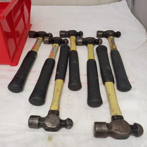 Lot of 7 Blue Point Ball Peen Hammers Fiberglass Handle LOT-404 - Thumbnail 2