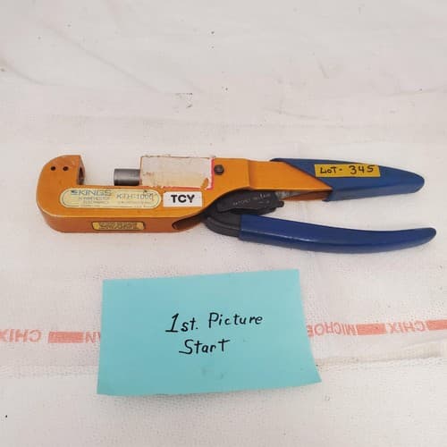 Kings KTH 1000 Crimp Tool with Interchangeable Die Frame LOT-345 - Image 1