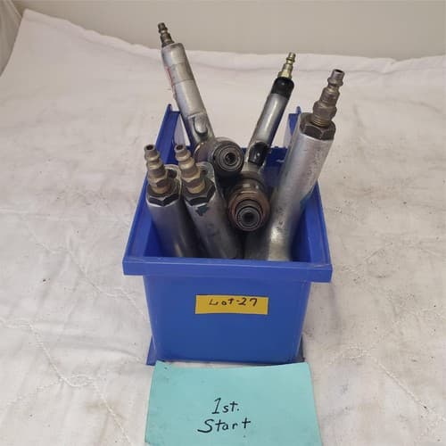 Lot of 5 Cleco Pneumatic Pistol Grip 1/4" Screwdriver/Nutrunner Air Tools Lot-27 - Thumbnail 2