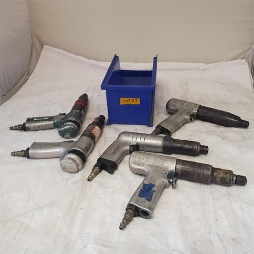 Lot of 5 Cleco Pneumatic Pistol Grip 1/4" Screwdriver/Nutrunner Air Tools Lot-27 - Thumbnail 4
