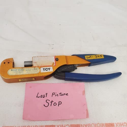 Kings KTH 1000 Crimp Tool with Interchangeable Die Frame LOT-345 - Thumbnail 6