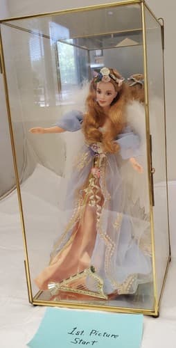 1997‑98 Barbie Harpist Angel Doll w/ Golden Harp Angels of Music Collector - Image 1