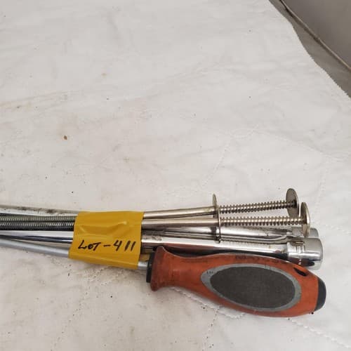 Lot of 6 Metal Tools Including Screwdriver and Rods LOT-411 - Thumbnail 6