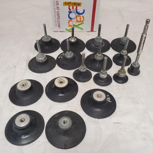 Lot of Roll Lock Sanding Disc Rotary Pad Holder LOT-914 - Image 1
