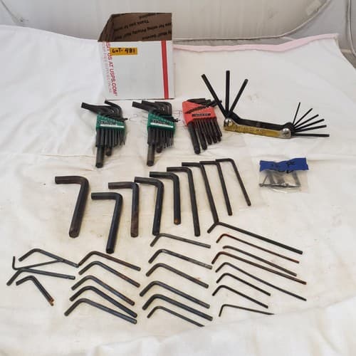 Lot of Assorted Allen/Hex Wrenches All Purpose Mixed Sizes LOT 481 - Thumbnail 2