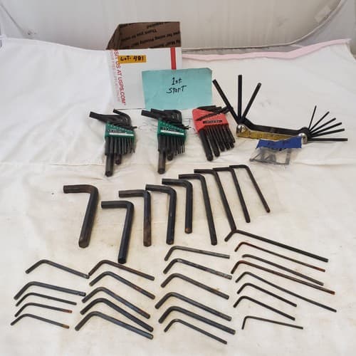 Lot of Assorted Allen/Hex Wrenches All Purpose Mixed Sizes LOT 481 - Image 1