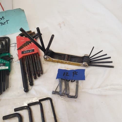 Lot of Assorted Allen/Hex Wrenches All Purpose Mixed Sizes LOT 481 - Thumbnail 9