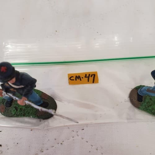 Conte ACW Union Infantry Soldiers Loading Rifle Mounted CM-47 - Thumbnail 2
