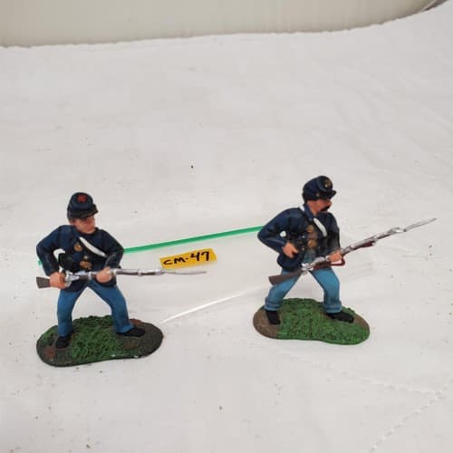 Conte ACW Union Infantry Soldiers Loading Rifle Mounted CM-47 - Thumbnail 3