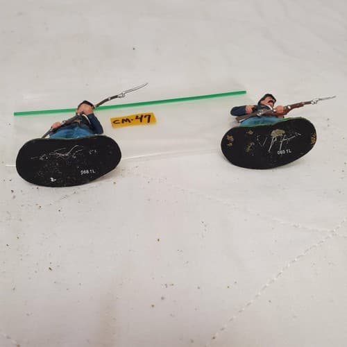 Conte ACW Union Infantry Soldiers Loading Rifle Mounted CM-47 - Thumbnail 7