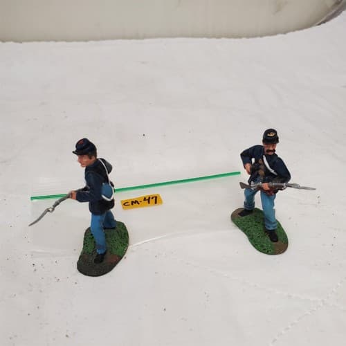 Conte ACW Union Infantry Soldiers Loading Rifle Mounted CM-47 - Thumbnail 6