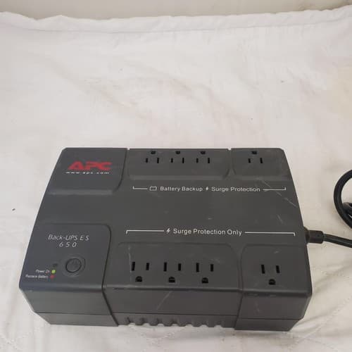 APC Back Up UPS ES 650 120V BE650R Surge Protected #8 (NO BATTERY INCLUDED) - Thumbnail 3