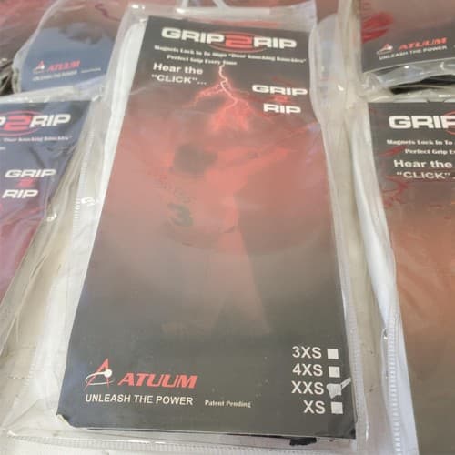 Lot of GRIP2RIP Baseball Softball Tee Ball Batting Gloves with Nike Bag - Thumbnail 2