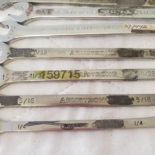 11 Pcs 12 Point SAE Combination Wrench Set - Lot 409 - Thumbnail 4