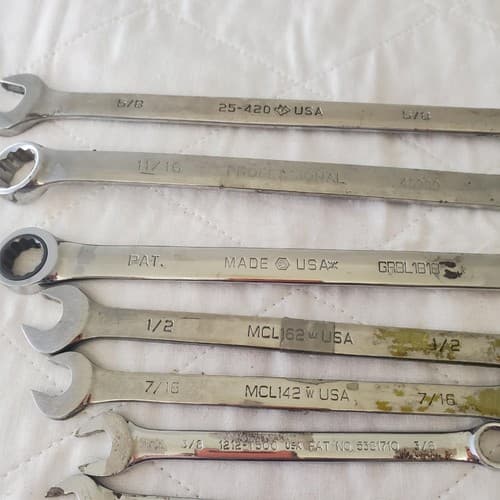 11 Pcs 12 Point SAE Combination Wrench Set - Lot 409 - Thumbnail 5
