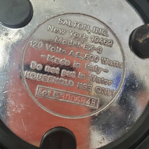 Vintage Salton EX3 Aluminum Italian Design Espresso Maker - Thumbnail 6