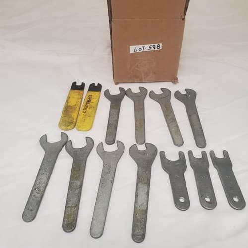 Lot of 13 Assorted Open End Wrench Set Aircraft Tools LOT-598 - Image 1