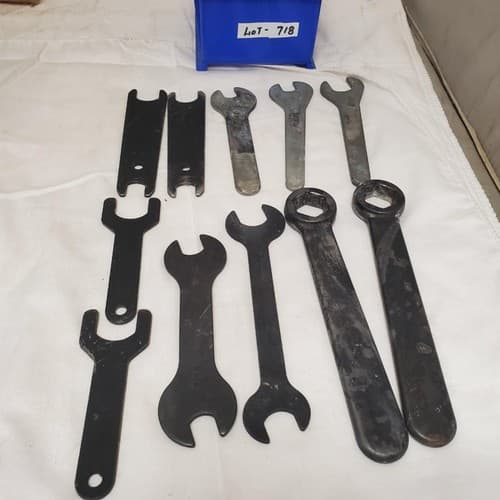 Mixed Lot of 11 Peanut Butter Die Grinder & Open Ended Wrench LOT-718 - Image 1